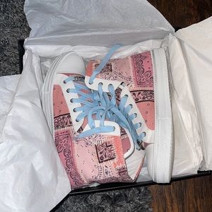Amiri Bandana Patchwork Mid-Top Sneakers